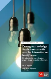 Omslag van De weg naar volledige fiscale transparantie voor het internationale bedrijfsleven.