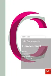 Omslag van Sdu Commentaar Gemeentewet. Editie 2020