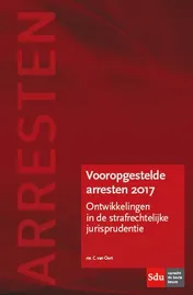 Omslag van Vooropgestelde Arresten 2017