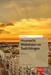 Omslag van Huurrecht Wetteksten en Toelichtingen. 2018-2019