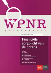 Omslag van Financiële zorgplicht van de notaris