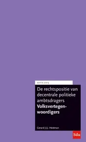 Omslag van Rechtspositie Volksvertegenwoordigers 2019