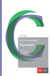 Omslag van Sdu Commentaar Huurrecht. Editie 2019
