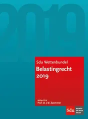 Omslag van Sdu Wettenbundel Belastingrecht 2019