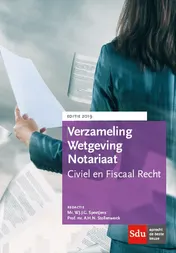 Omslag van Verzameling Wetgeving Notariaat 2019