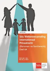 Omslag van Sdu Wettenverzameling Internationaal Privaatrecht (Personen- en Familierecht)