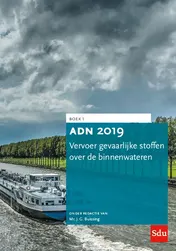 Omslag van ADN 2019 Vervoer gevaarlijke stoffen over de binnenwateren