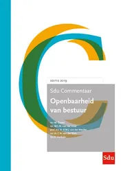 Omslag van Sdu Commentaar Openbaarheid van Bestuur, Editie 2019