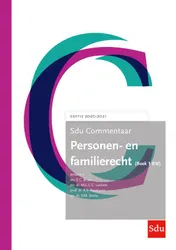 Omslag van Sdu Commentaar Personen- en Familierecht (Boek 1 BW) 2020-2021