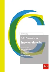 Omslag van Sdu Commentaar Insolventierecht. Editie 2019