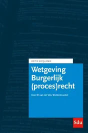 Omslag van Sdu Wettenbundel Burgerlijk (proces)recht. Editie 2019-2020