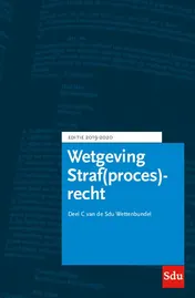 Omslag van Sdu Wettenbundel Straf(proces)recht. Editie 2019-2020