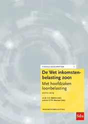 Omslag van De Wet Inkomstenbelasting 2001, Editie 2019
