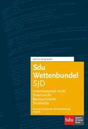 Omslag van Sdu Wettenbundel Sociaal Juridische Dienstverlening 2019-2020 (set 2 ex)
