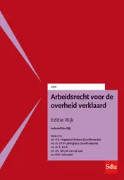 Omslag van Arbeidsrecht voor de overheid verklaard, Editie Rijk 2020.