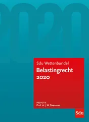 Omslag van Sdu Wettenbundel Belastingrecht 2020