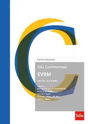 Omslag van Sdu Commentaar EVRM 2020-2021 (set 2 ex.)