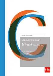 Omslag van Sdu Commentaar Erfrecht (Boek 4 BW c.a.) 2020-2021