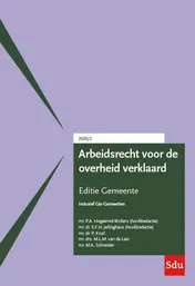 Omslag van Arbeidsrecht voor de overheid verklaard, Editie Gemeente. 2020/2