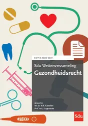 Omslag van Sdu Wettenverzameling Gezondheidsrecht. Editie 2020-2021