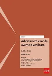 Omslag van Arbeidsrecht voor de overheid verklaard, Editie Rijk. 2021/1