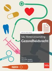 Omslag van Sdu Wettenverzameling Gezondheidsrecht. Editie 2021-2022