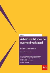 Omslag van Arbeidsrecht voor de overheid verklaard, Editie Gemeente. 2021/2