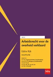 Omslag van Arbeidsrecht voor de overheid verklaard, Editie Rijk. 2021/2