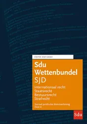 Omslag van Sdu Wettenbundel Sociaal Juridische Dienstverlening 2021-2022 (set 2 delen)