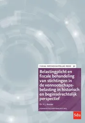 Omslag van Belastingplicht en fiscale behandeling van stichtingen in de vennootschapsbelasting in historisch en beginselrechtelijk perspectief