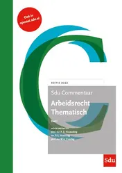 Omslag van Sdu Commentaar Arbeidsrecht Thematisch, editie 2022 (set 2 delen)