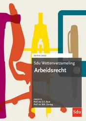 Omslag van Sdu wettenverzameling arbeidsrecht 2022