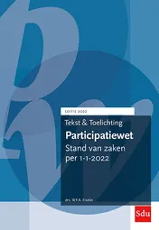 Omslag van Tekst en toelichting Participatiewet. Editie 2022