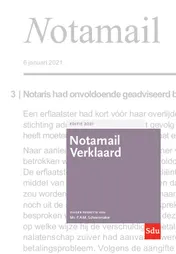 Omslag van Notamail Verklaard 2021