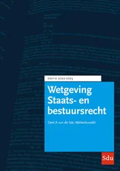 Omslag van Sdu Wettenbundel Staats- en Bestuursrecht 2022-2023