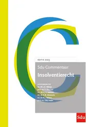 Omslag van Sdu Commentaar Insolventierecht, Editie 2023
