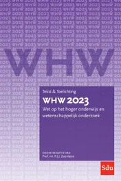 Omslag van WHW 2023 Tekst & Toelichting