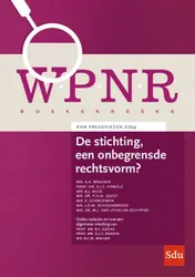 Omslag van De stichting, een onbegrensde rechtsvorm?