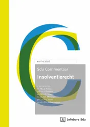 Omslag van Sdu Commentaar Insolventierecht | Editie 2026