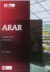 Omslag van ARAR Tabellen 2011