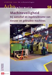Omslag van Arbo-informatiebladen AI-58, machines, aanschaf en in gebruikname