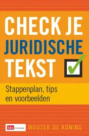 Omslag van Check je juridische tekst