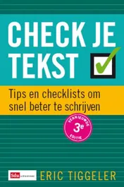 Omslag van Check je tekst