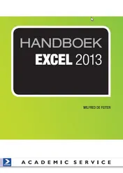 Omslag van Handboek Excel 2013