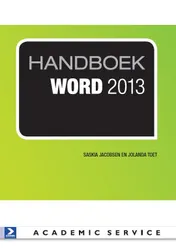 Omslag van Handboek Word 2013