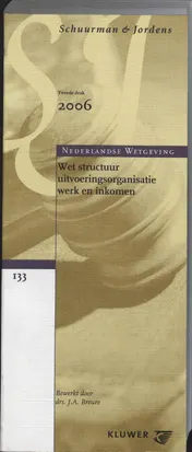 Omslag van Wet structuur uitvoeringsorganisatie werk & inkomen