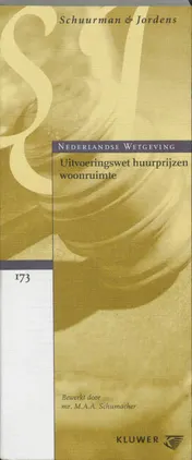 Omslag van Uitvoeringswet huurprijzen woonruimte