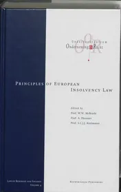 Omslag van Principles of european insolvency law
