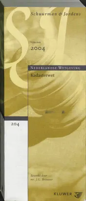 Omslag van Kadasterwet