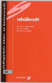 Omslag van Subsidierecht
